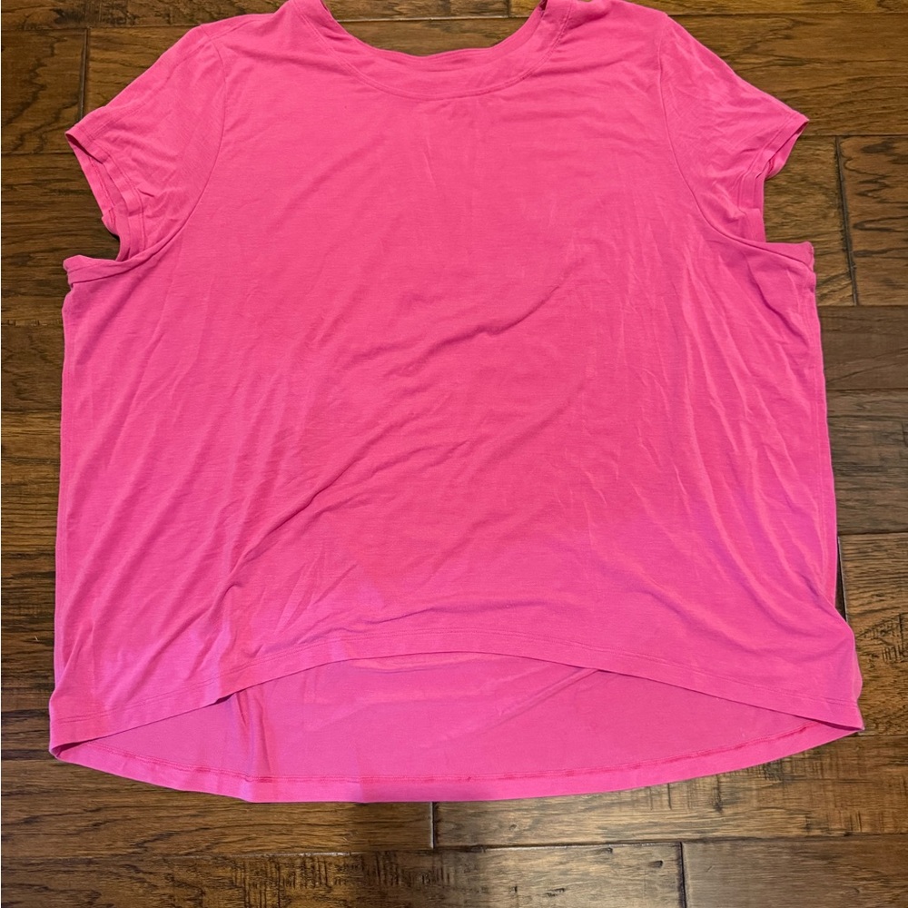Athleta Bright Pink Short Sleeve Tee
